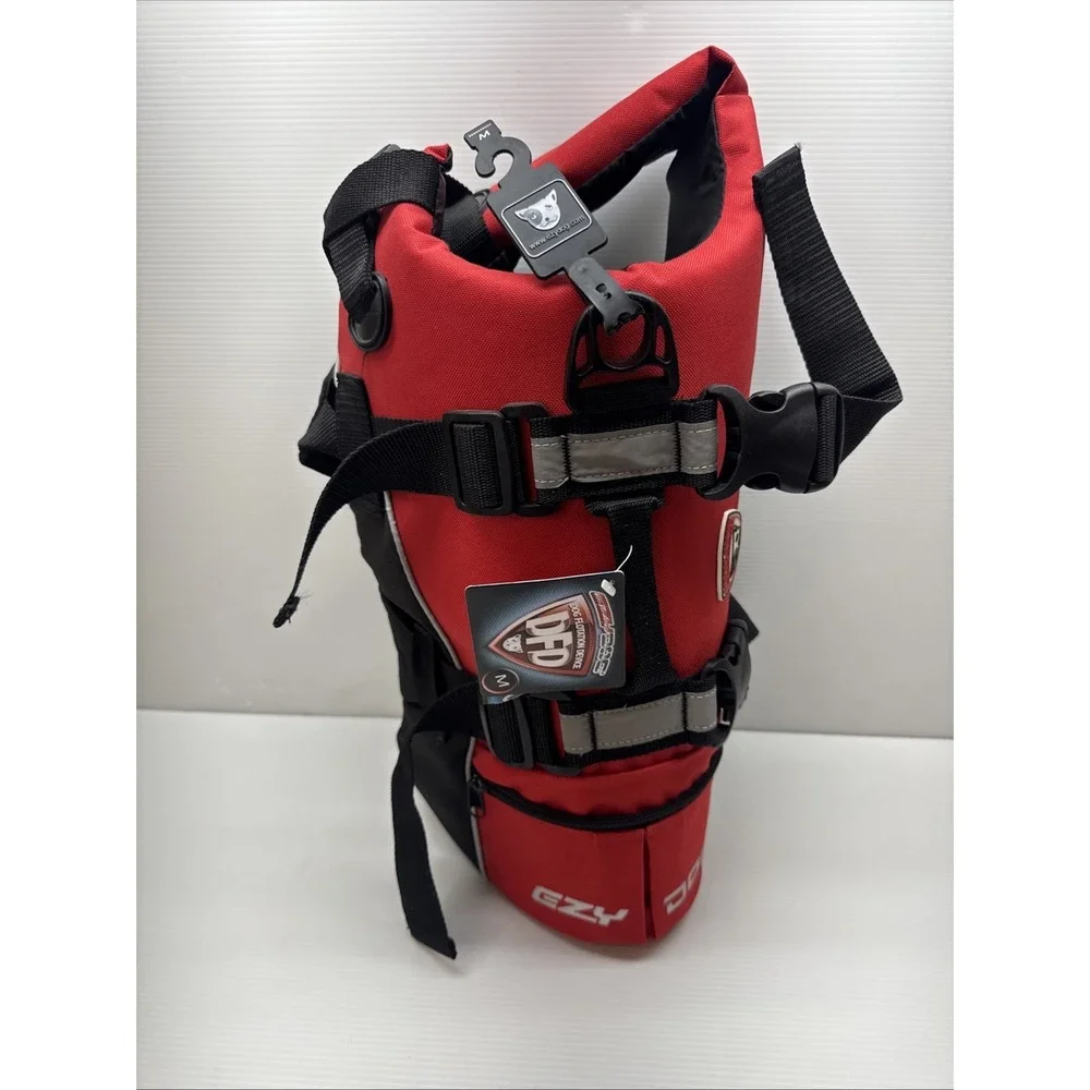 NEW EzyDog Doggy Flotation Device Dog Life Vest Jacket (DFD) Size Medium (M) Red